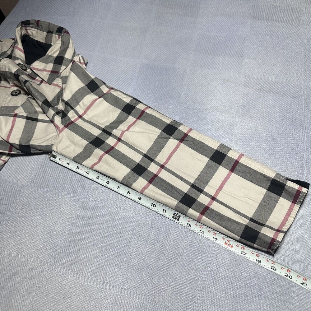 Pendleton Reversible Plaid Check & Black‎ Long Button Jacket Women's Size M/L - Picture 13 of 13